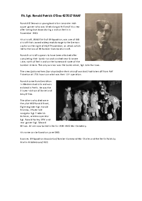 A preview of a PDF biography for O'Dea, Ronald Patrick